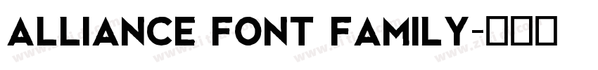 Alliance Font Family字体转换